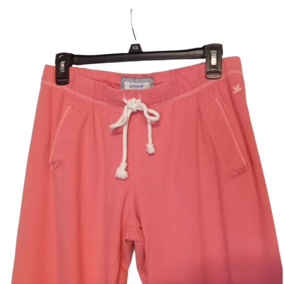 Aerie women's drawstring cotton lounge pants coral Size Medium - Picture 4 of 6